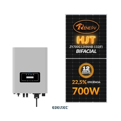 Gerador Edeltec Solar Deye 13,30 Kwp Mon. 220v Fibromadeira (10k/700w Bifacial)