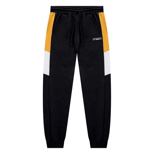 Calça Jogger Moletom Felpado Detalhe Lateral Onda Marinha - Masculina