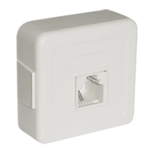 Plug Telefone Pino Macho C/ Jack Americano Jp-12 Marfim