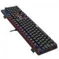 Teclado Gamer Mecânico Redragon Valheim Rainbow Preto - K608-R PT Brown