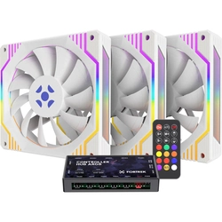 Kit Cooler Gabinete Fortrek Frosty ARGB Branco - 84967