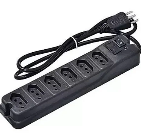 Filtro de Linha 6 Tomadas cabo 80cm Ptr0206 - Attiva News ou Primal Rex