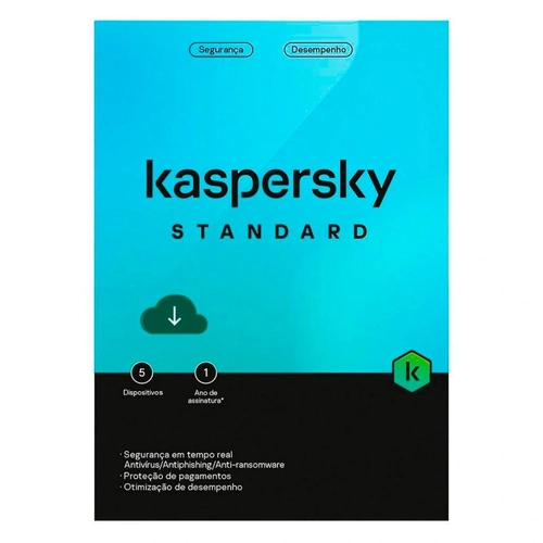 Antivírus Kaspersky Standard 5 Dispositivos 1 Ano Esd - Kl1041kdefs