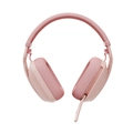 Headset Logitech Zone Vibe 100 Rosa Sem Fio - 981-001223