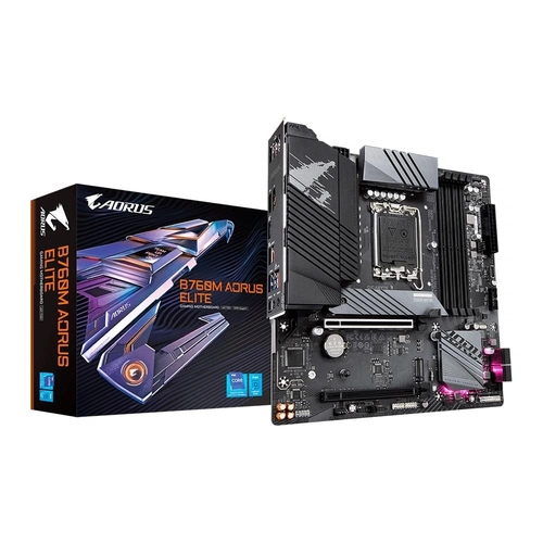 Placa Mãe Gigabyte B760M Aorus Elite, Intel LGA 1700, mATX, M.2 Ultra, USB-C, DDR5 - Openbox
