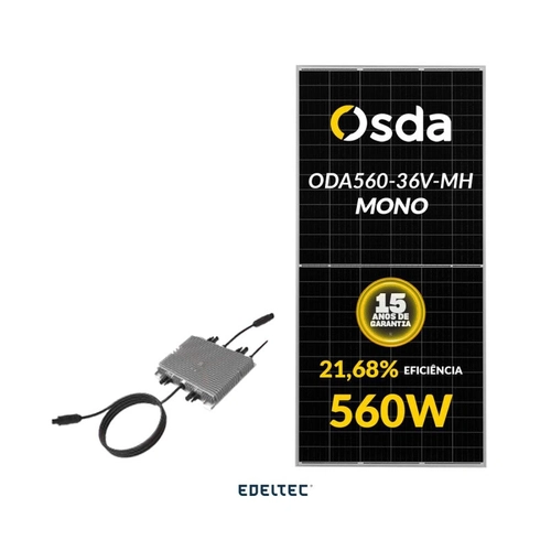 Gerador Edeltec Solar Micro Deye 9,52 Kwp Mon. 220v Fibrometal (10k/560w)