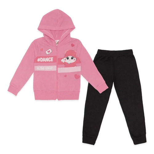 Conjunto Moletom Flanelado Jaqueta com Capuz Dance Taita - Feminino