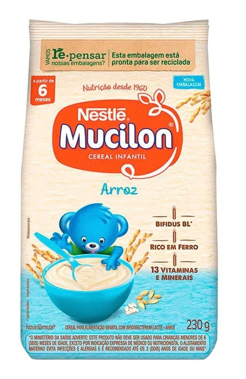 Mucilon Cereal Infantil De Arroz 230g