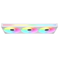 Ventoinhas Cougar Unity360-RW ARGB, Kit de 3 Ventoinhas PWM de 120mm,Branco - 3MUN36RA1.0002