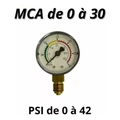 Manometro Para Tanques Sem Logo Abs 1/4 Bsp 0 A 30 Mca