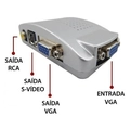 Adaptador Conversor Vga P/ Rca (pc - Tv) Es-08