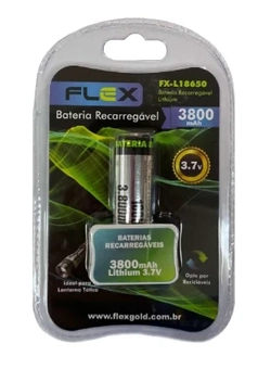 Bateria Recarregável Lithium 3,7V 3800mAh 18650