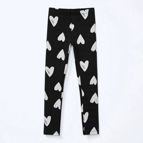 Calça Legging Estampada Corações Hering - Feminina