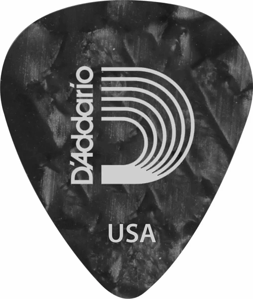 Palheta para Guitarra de Celuloide 1cbkp4-10 - Preto Pérola - Média - (pct Com 10 Unidades)