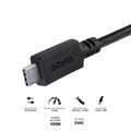 Cabo Pcyes Usb-C Tipo-C Para Usb-C Tipo-C Com Power Delivery 100W 1 Metro - P31UCCP-1