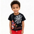 Camiseta Manga Curta Estampada Homem Aranha Masculina - Bygus