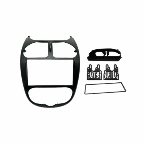 Moldura Fiamon 2 Din Peugeot 207 2008/2014 Preto