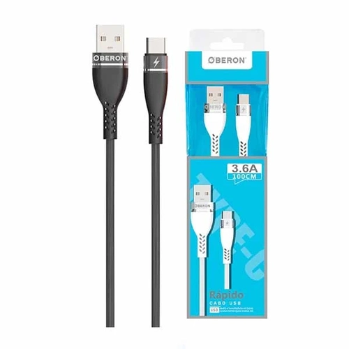 Cabo Cel/dados Usb 2.0 P/ V8 1m (blister) Ref. Or-co03/m1 Preto