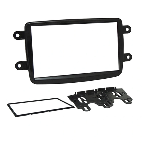 Moldura Fiamon 2 Din Duster/ Sandero/ Logan/ Kwid/ Captur Black Piano