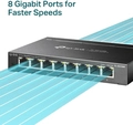 Switch 8 Portas Tp-link Easy Smart 10/100/1000mbps - Tl-sg108e