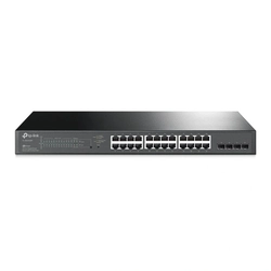 Switch Smart Gigabit C/ 24 Portas Poe+ e 4 Slots Sfp Jetstream Tl-sg2428p Smb