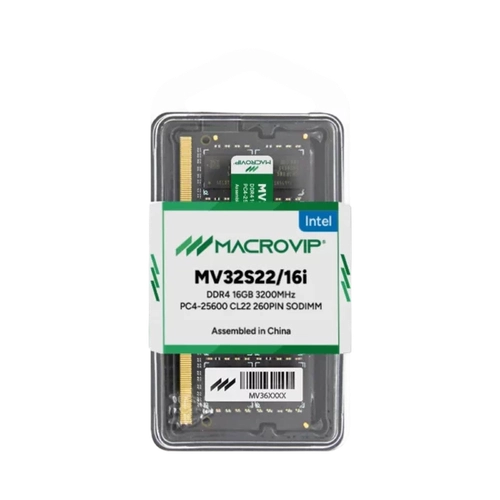 Memória Notebook Intel 16Gb ddr4 3200Mhz 1.2v Pc4-25600 Cl22 260Pin Mv32s22/16i - Macrovip