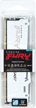 Memória Kingston Fury Beast 32GB RGB, 6000MHz, DDR5, CL36, WHITE - KF560C36BWEA-32