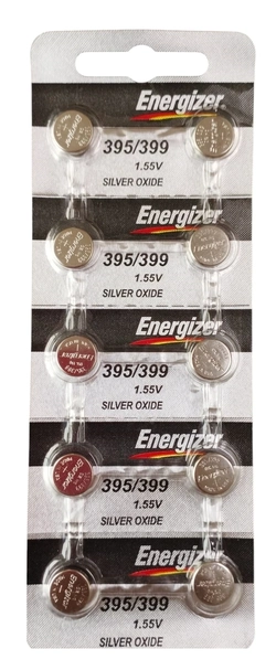 395 = 399 = 927 = G7 Energizer - 1,55V cartela c/10un.