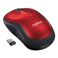 Mouse Logitech M185 Vermelho Sem Fio 910-003635-v