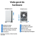 Servidor NAS Synology DiskStation DS223J Com 2 Baias (Sem Disco)