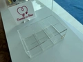 Caixa 6 compartimentos  - Logo alto relevo inicial ou desenho