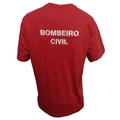 Camiseta Bombeiro Civil Vermelha (Bordada)