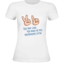 Camiseta Cromossomo Extra - Adulto Feminina