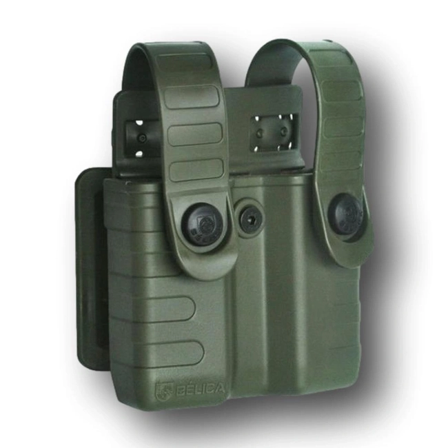 Porta Carregador Duplo Polímero Bélica (Tab Lock Fast)