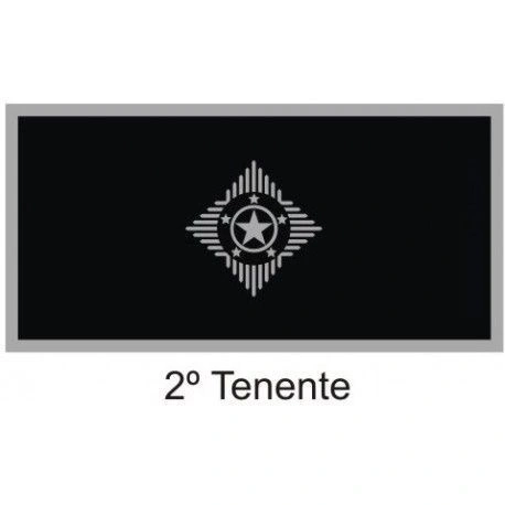 Divisa de Gola 2° Tenente (Emborrachado) PM