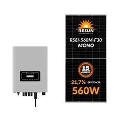 Gerador Solar Deye 16,80 Kwp Tri. 220v Fibromadeira (15k/560w)