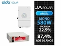 Gerador De Energia Solar Deye Hibrido Solo Romagnole Deye Gfh 8,7kwp Ja 580w Bif N-t Sun 8kw 2mppt 127/220v Ucb Litio 17