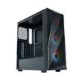 Gabinete Cooler Master Cmp 520 Atx Lateral Em Vidro Temperado 3 Fans Argb Preto    Cp520-kgnn-s00