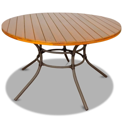 Mesa  Tradicional em Alumínio Epóxi e Fibra Sintética com Madeira Tiradentes