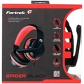 Headset Gamer Fortrek P3 Spider Black Preto/vermelho g