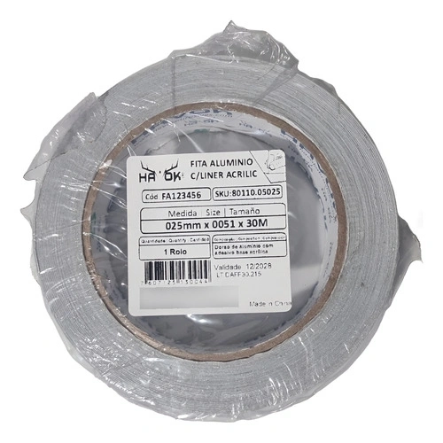 Fita Alumínio C/ Liner Acrilic 25mm X 0051 X 30m - Havok