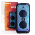 Caixa de Som Amplificada Sunfire Af 8 600w Bluetooth /fm/usb/sd Sumay