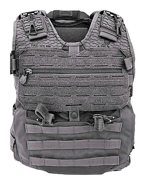 CAPA DE COLETE TAC VII PRÓ - CINZA BANDEIRANTE