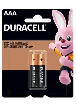 Pilha AAA Duracell c/2 unidades. Alcalina