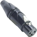 Conector Xlr(f) 3 Pólos Datalink Preto - Pct / 10