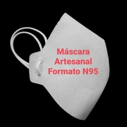 Máscara Artesanal TNT (Branca)
