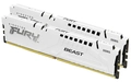 Kit Memórias Kingston Fury de 32GB (2x16GB) DIMM DDR5 6400Mhz FURY Beast White 1,4V CL32 - KF564C32BWK2-32