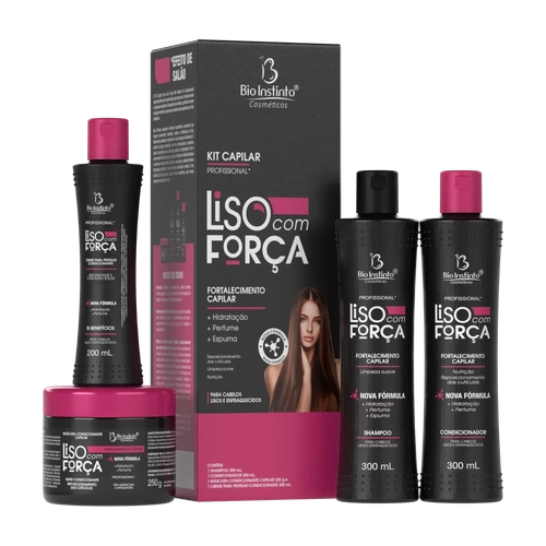 Kit Capilar Liso Com Força Bio Instinto