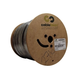 Cabo Coax Rgc 06 60% Preto 305m Cabletech