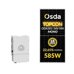 Gerador Solar Hibrido Deye 7,61 Kwp Mon. 220v Fibromadeira (8k/585w)